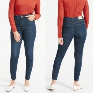 Everlane Women's Size 26 High Rise Skinny Jeans Medium Wash Stretch
